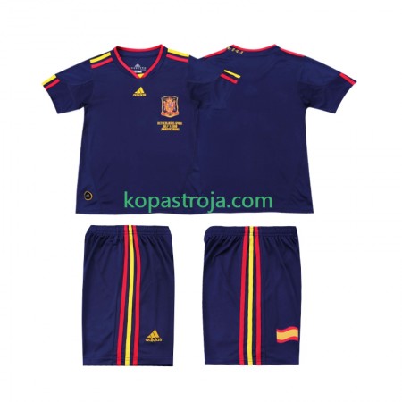 Billiga Fotbollströjor Spanien 2010 Retro Barn Borta tröja Kortärmad
